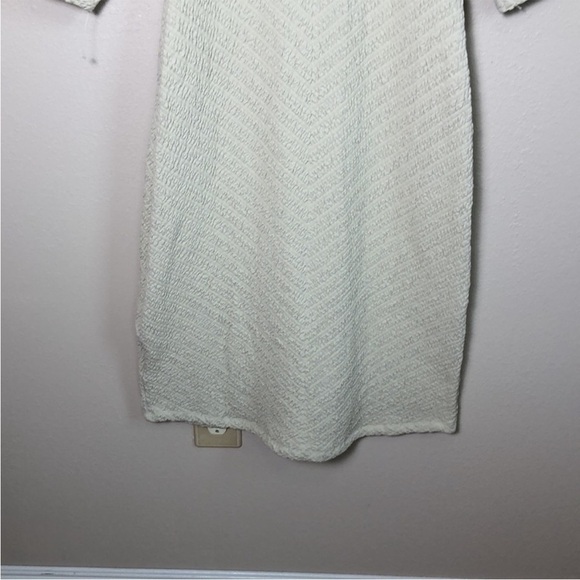 New‎ FREE PEOPLE Gabby Seamless Long Sleeve Midi Dress Wet Plaster Quilted M/L - Picture 7 of 15